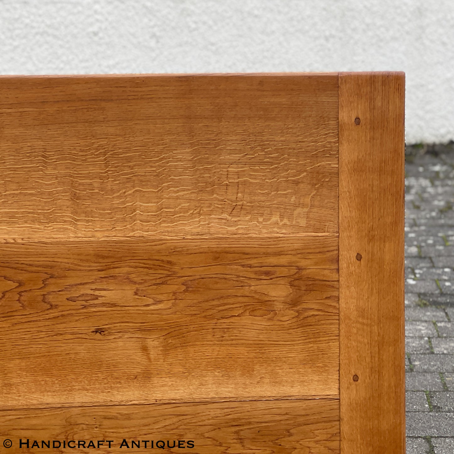 Arts & Crafts Cotswold School English Oak Dining Table post 1980.
