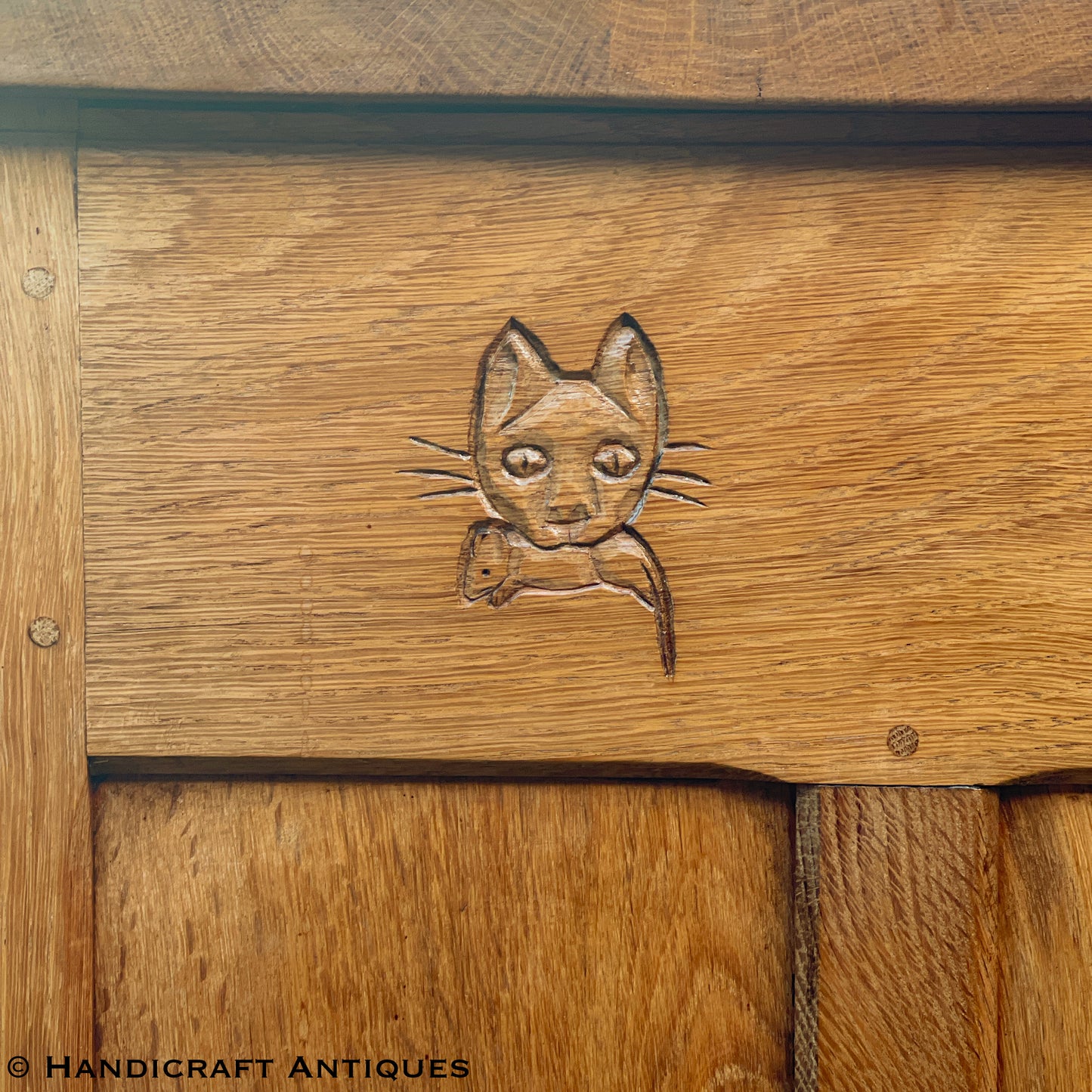 Cat & Mouseman (Ex-Mouseman) Arts & Crafts Yorkshire School English Oak Dresser