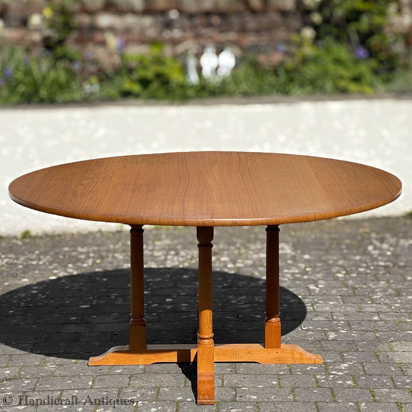 Peter Hall of Staveley Arts & Crafts Lakes School English Oak Dining Table 1997.