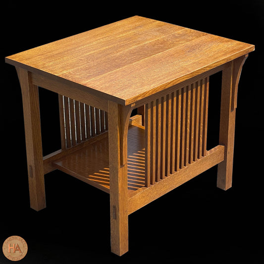 Stickley Arts & Crafts Mission School Oak Lamp Table 2001.