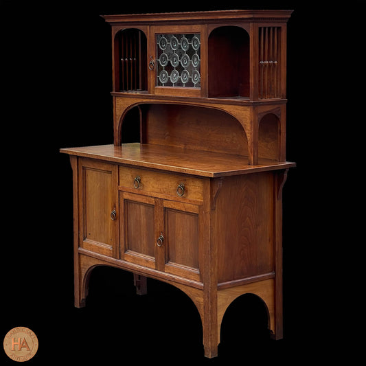 Liberty & Co Arts & Crafts Cotswold School Mahogany Dresser c. 1920.