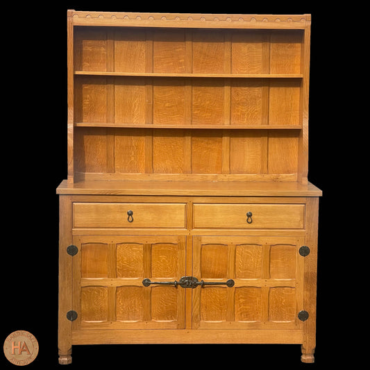 Cat & Mouseman (Ex-Mouseman) Arts & Crafts Yorkshire School English Oak Dresser