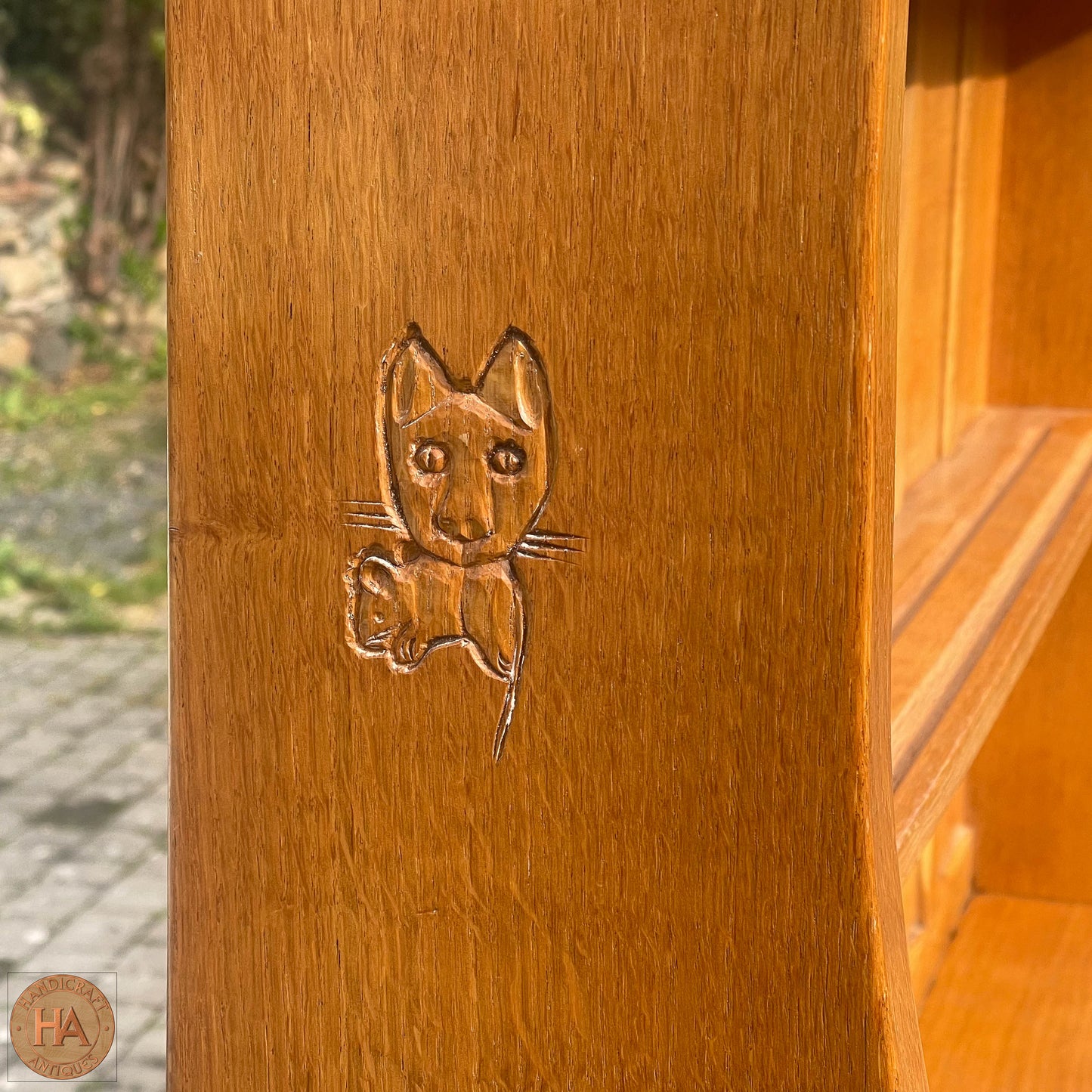Cat & Mouseman (Ex-Mouseman) Arts & Crafts Yorkshire School English Oak Dresser