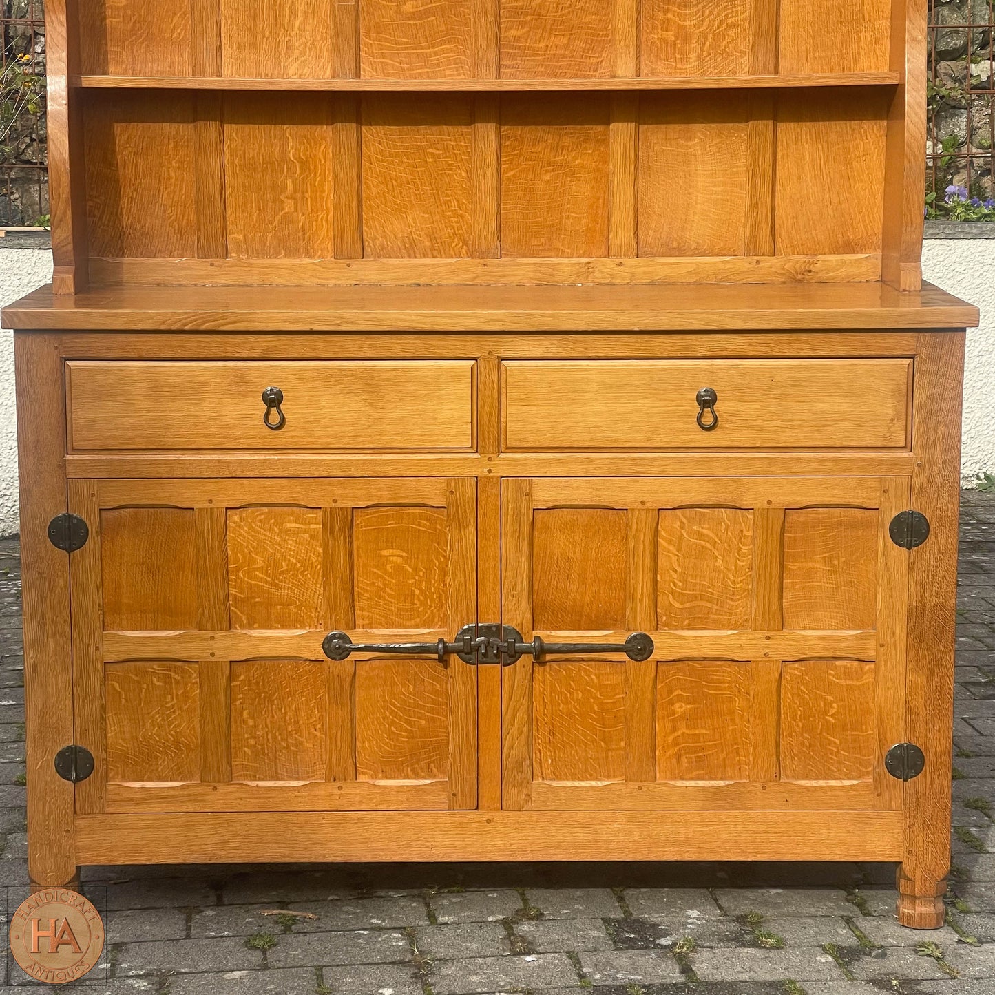 Cat & Mouseman (Ex-Mouseman) Arts & Crafts Yorkshire School English Oak Dresser