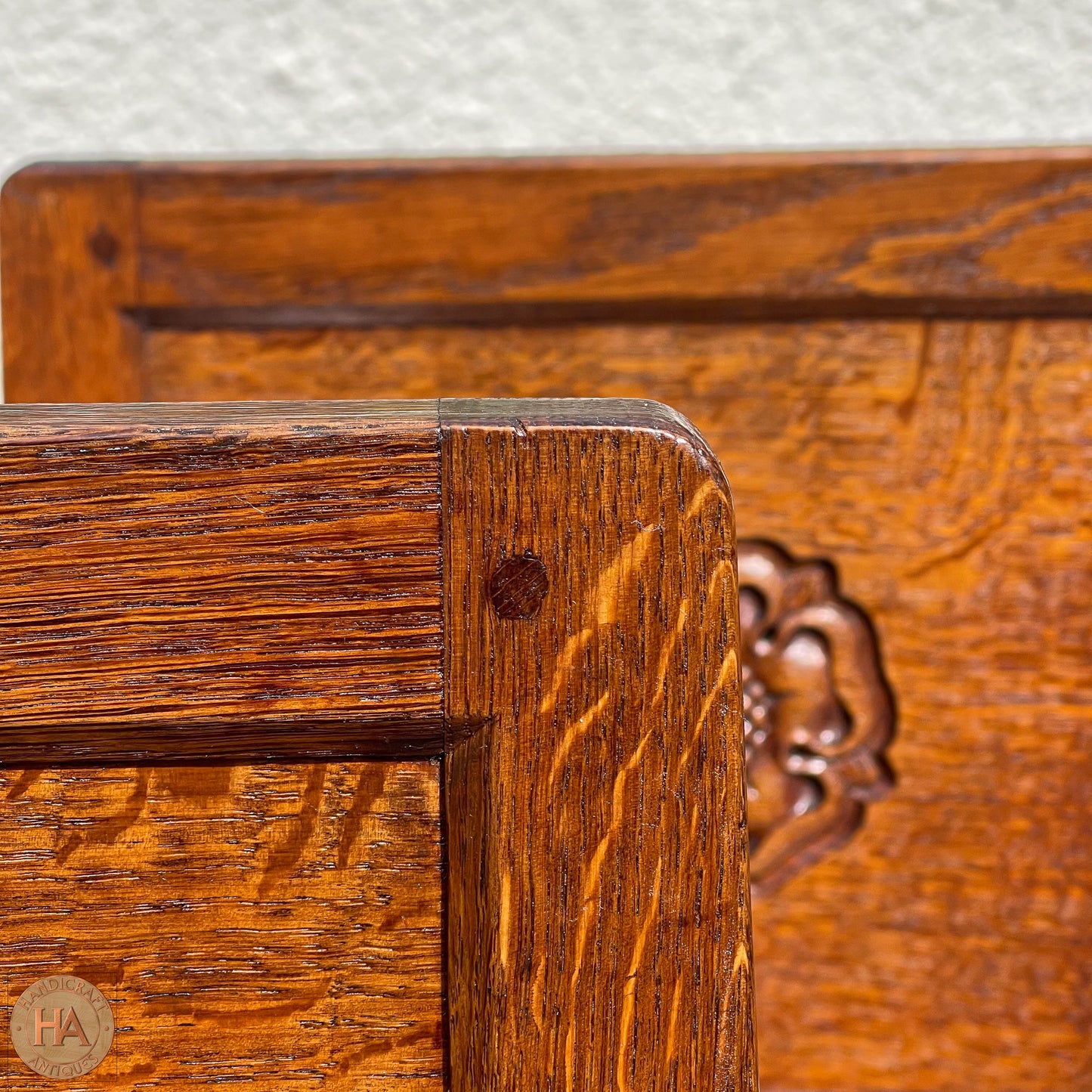 Set of 6 Peter Rabbitman Heap Arts & Crafts Yorkshire School English Oak Chairs