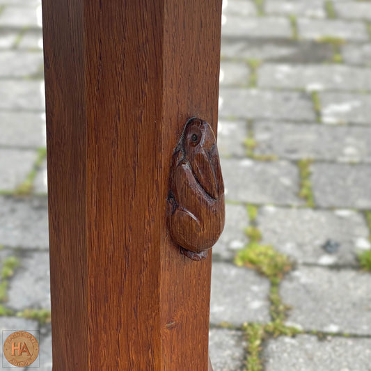Peter ‘Rabbitman’ Heap Arts & Crafts Yorkshire School English Oak Dining Table