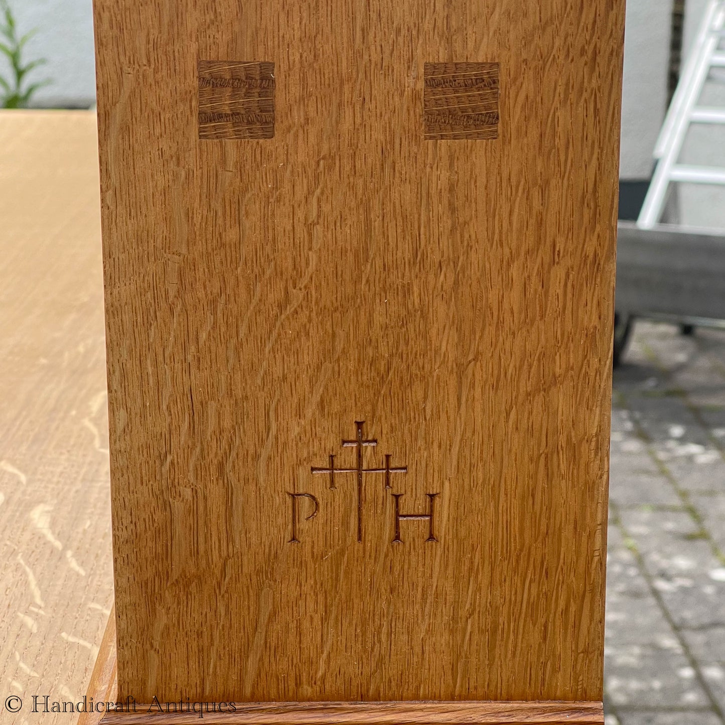 Peter Hall of Staveley Arts & Crafts Lakes School English Oak Dresser 1997.