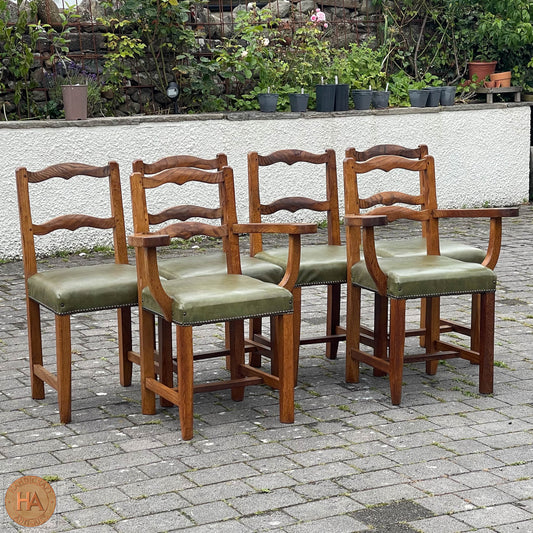 Robert 'Kingpost' Ingham Arts & Crafts Yorkshire School English Oak Chair c. 1970.