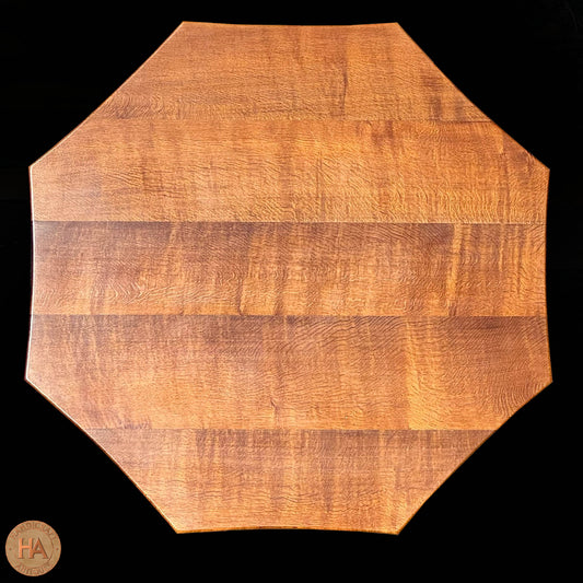 Horace 'Knightman' Knight Arts & Crafts Yorkshire School English Oak Dining Table c. 1980.