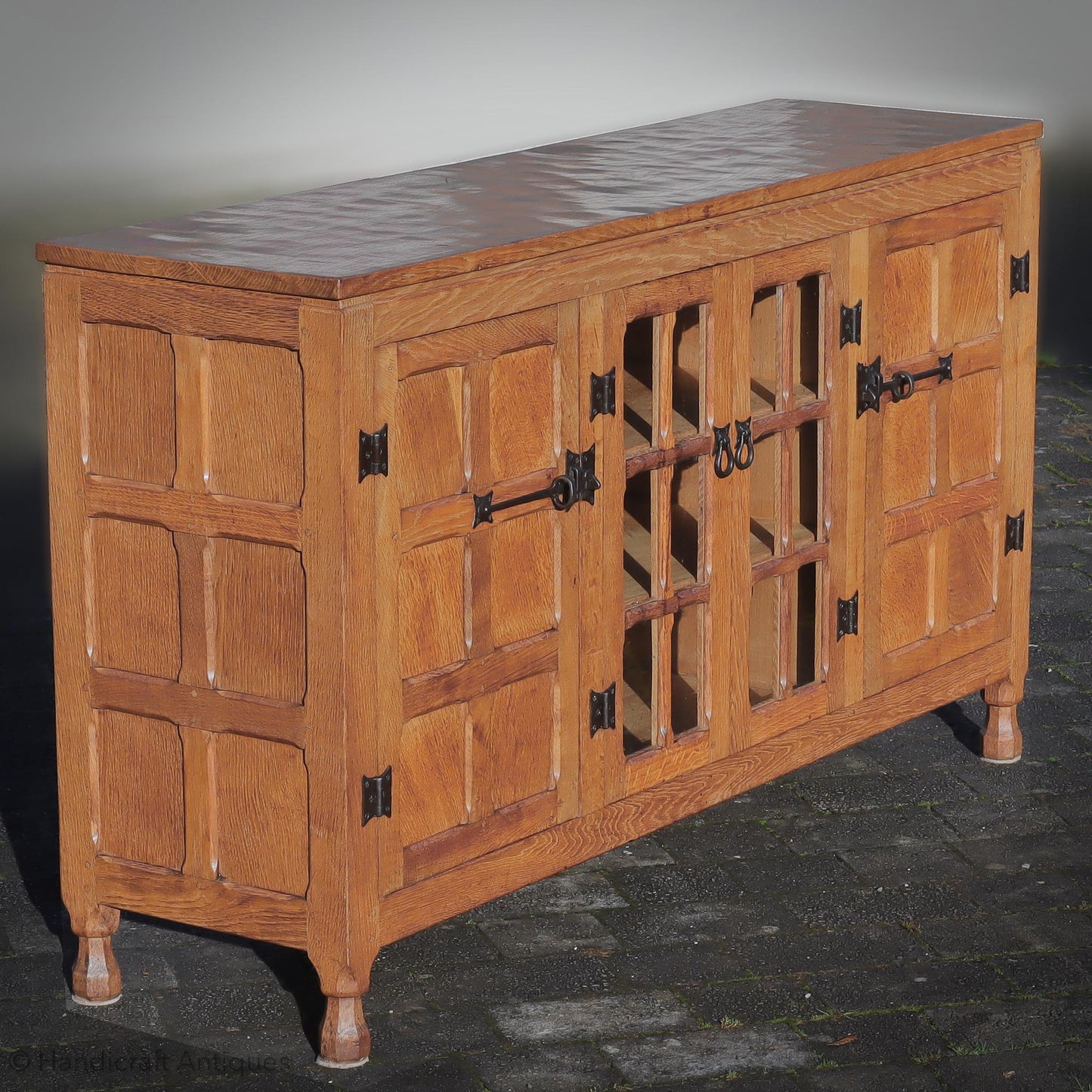 Arts & Crafts Yorkshire School English Oak Dresser c. 1970.