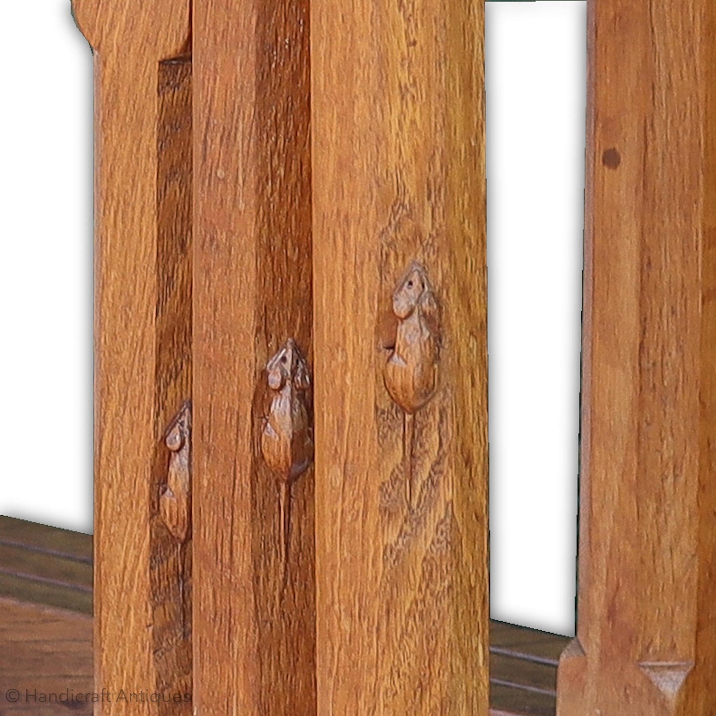 Robert 'Mouseman' Thompson Arts & Crafts Yorkshire School Oak Nest of Tables