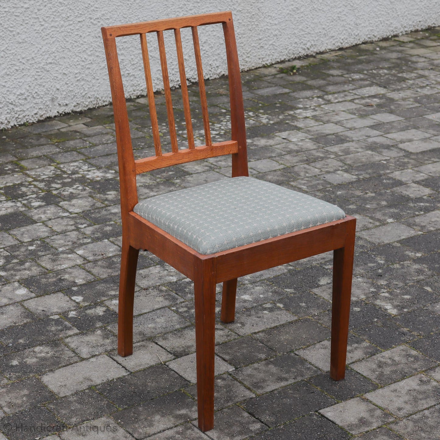 `Set of 8 Edward Barnsley Design Arts & Crafts Oak Chairs by Acornman