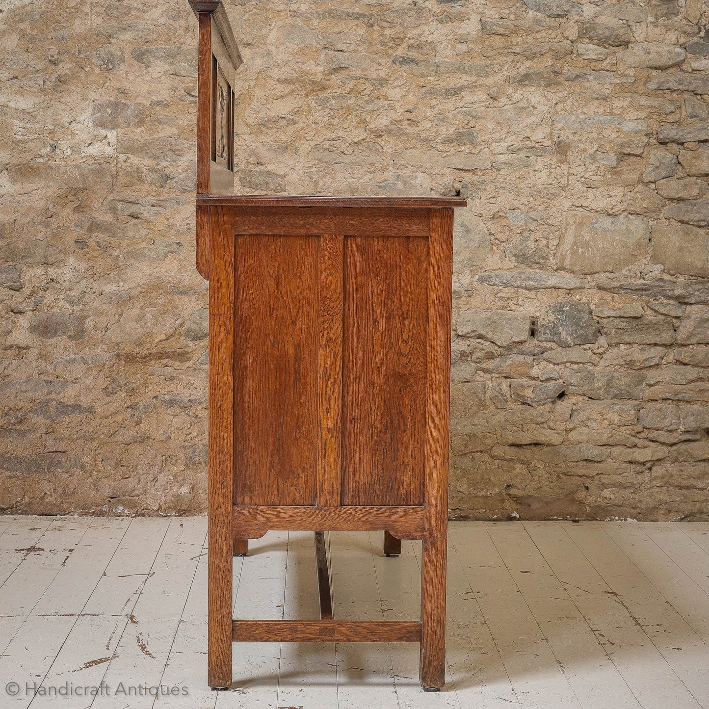 Arts & Crafts Lakes School English Oak Sideboard C. 1930