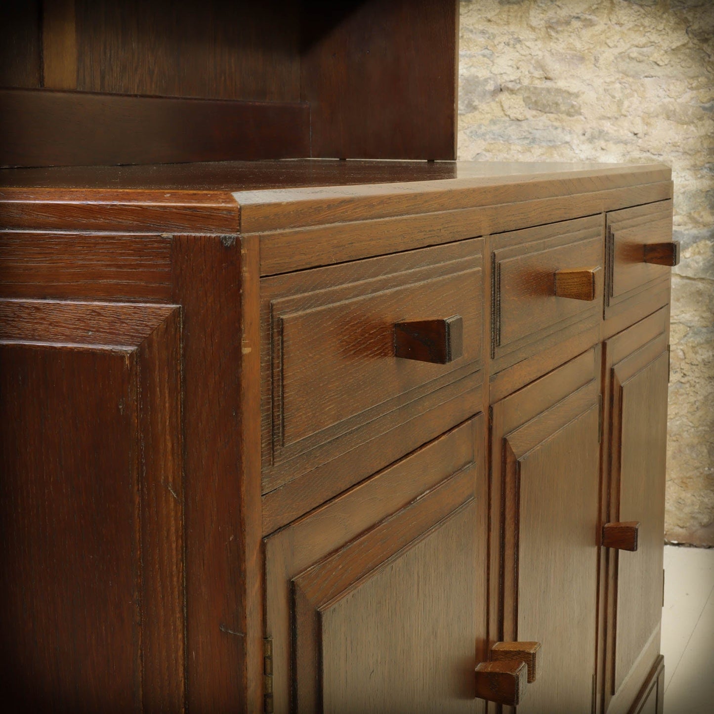 Brynmawr Furniture Company Arts & Crafts Cotswold School Oak Dresser C. 1930