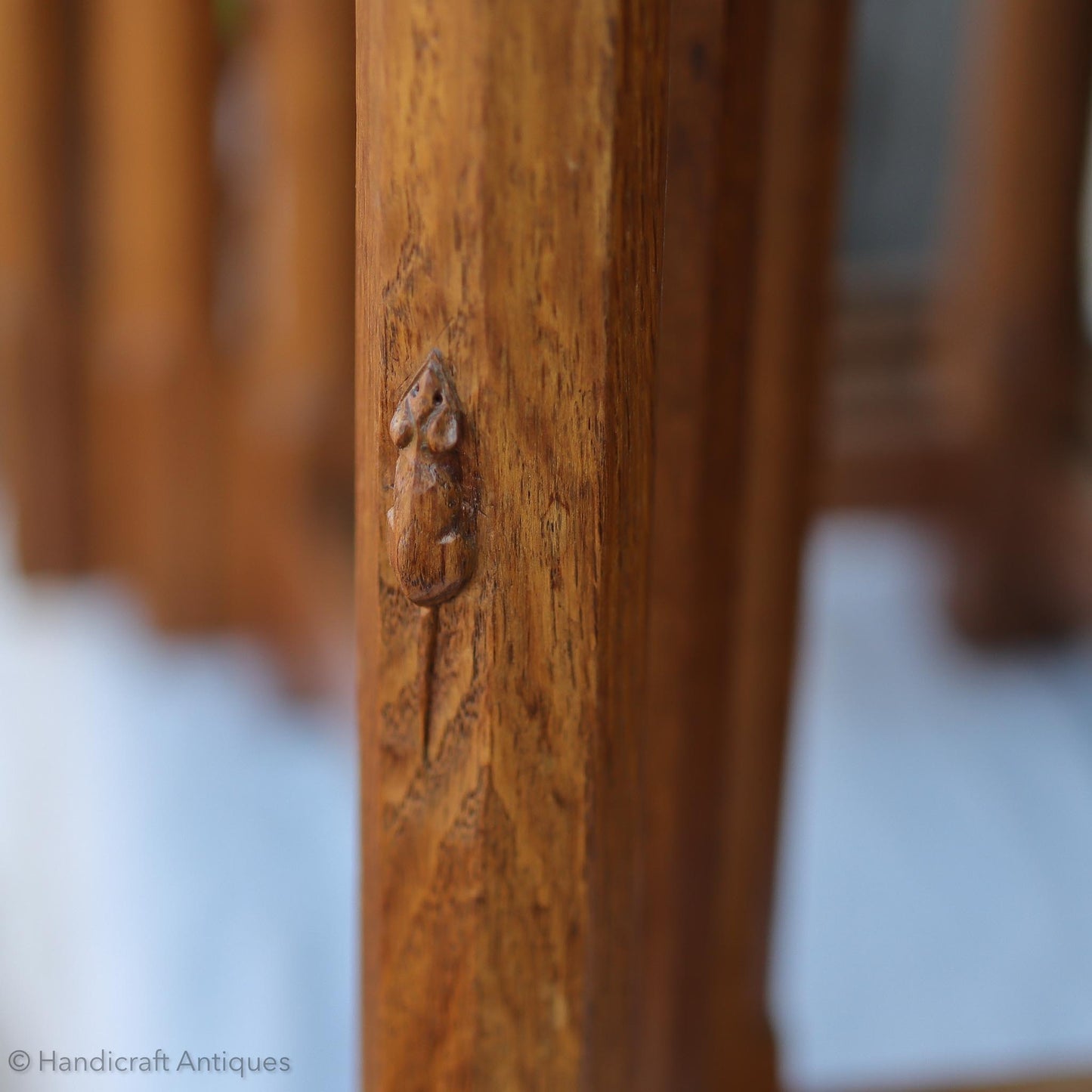 Robert 'Mouseman' Thompson Arts & Crafts Yorkshire School Oak Nest of Tables