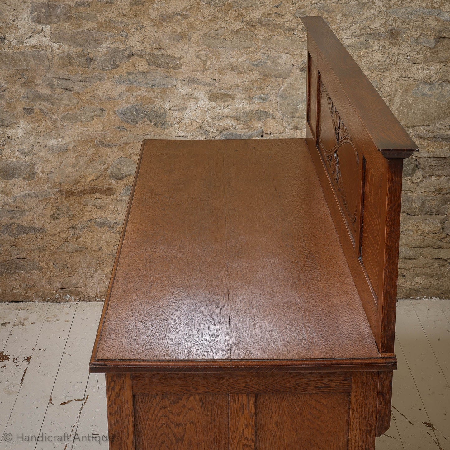Arts & Crafts Lakes School English Oak Sideboard C. 1930