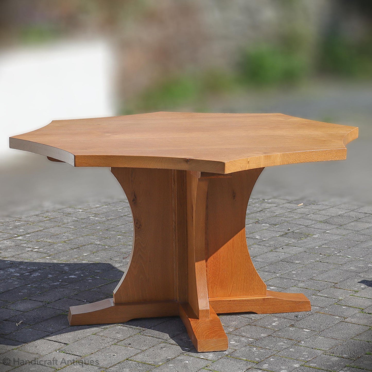 Arts & Crafts Yorkshire School English Oak Dining Table