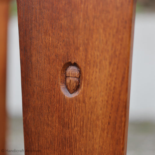 Set of 6 Acornman (Ex-Mouseman) Arts & Crafts Yorkshire School English Oak Chairs