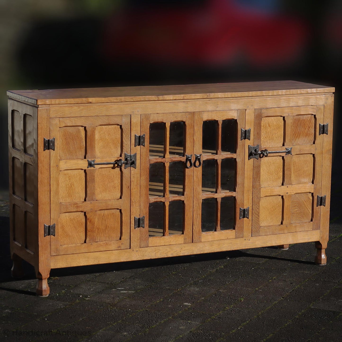 Arts & Crafts Yorkshire School English Oak Dresser c. 1970.
