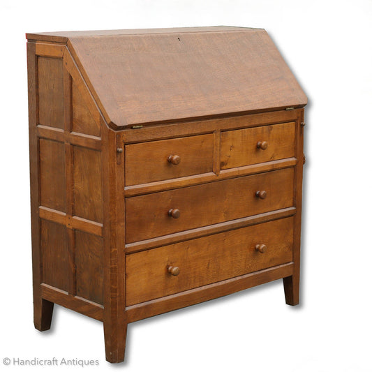 Peter ‘Rabbitman’ Heap Arts & Crafts Yorkshire School Oak Bureau