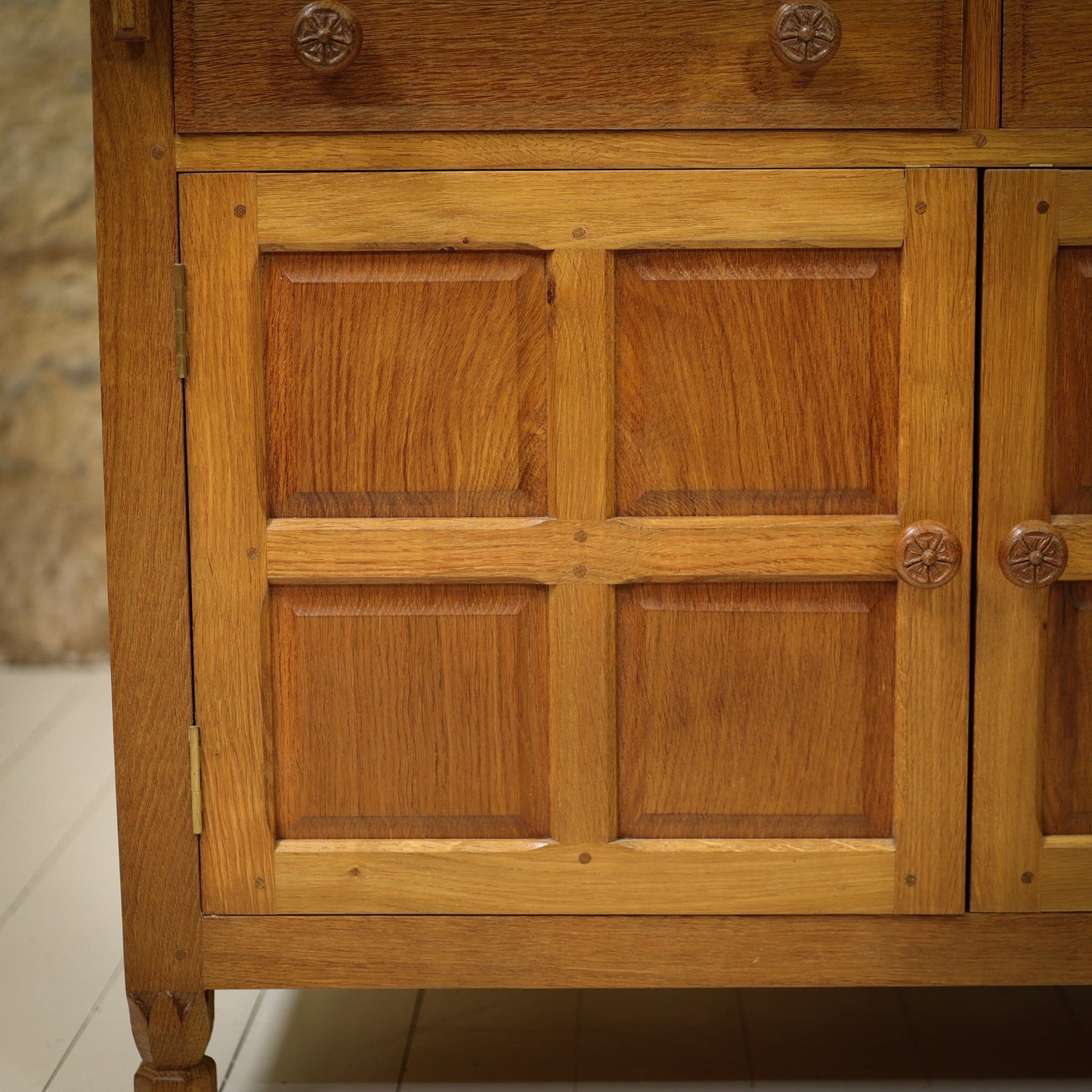 Bob ‘Wrenman’ Hunter Arts & Crafts Yorkshire School Oak Bureau