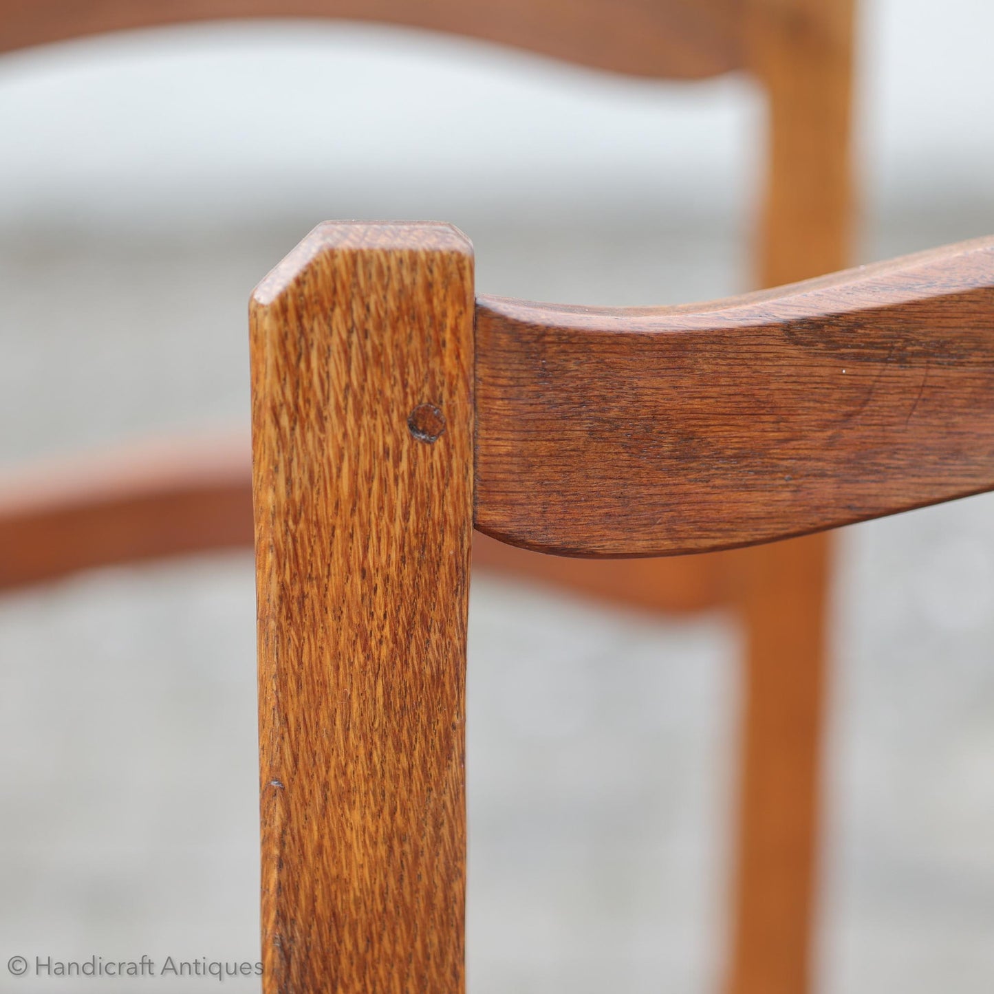 Set of 4 Acornman (Ex-Mouseman) Arts & Crafts Yorkshire School English Oak Chairs