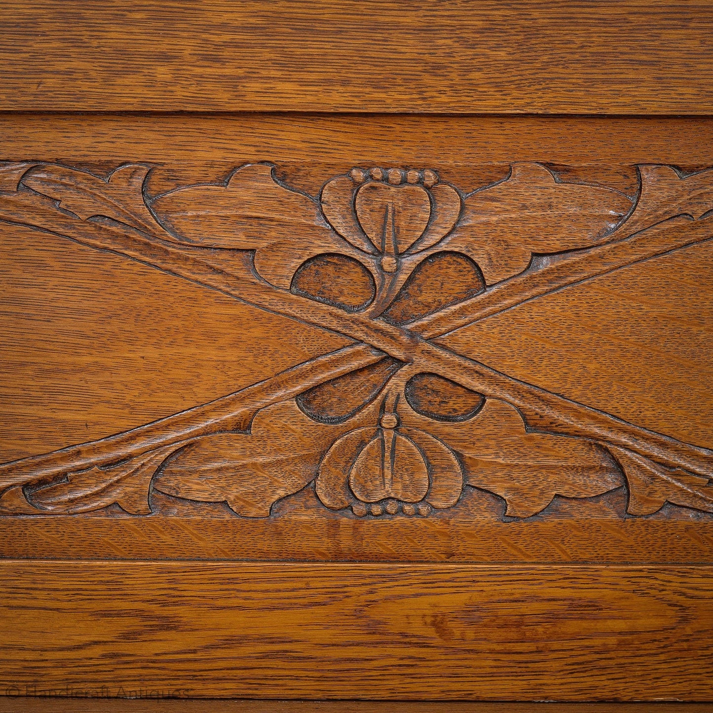 Arts & Crafts Lakes School English Oak Sideboard C. 1930