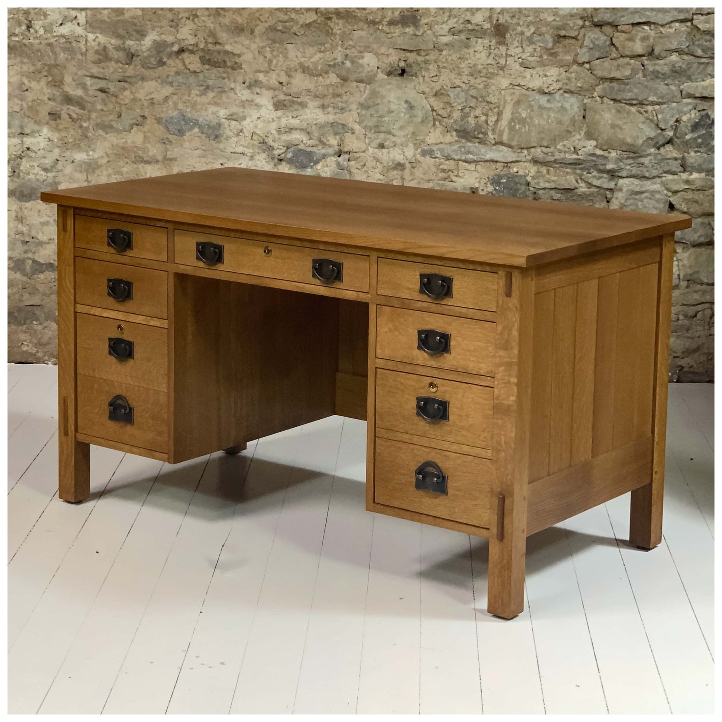 Stickley Furniture Arts & Crafts Mission School Oak Desk 2006