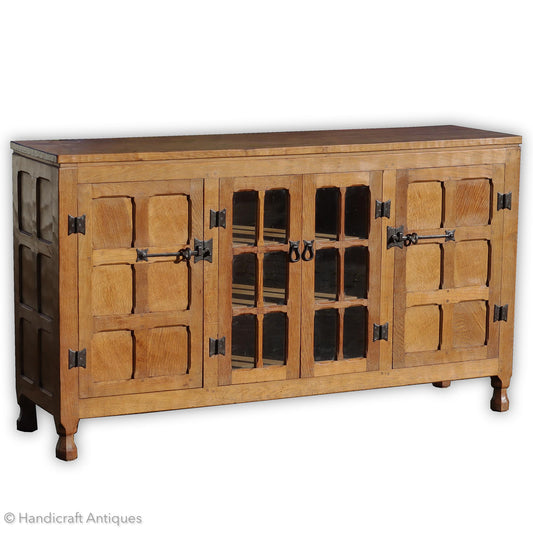 Arts & Crafts Yorkshire School English Oak Dresser c. 1970.