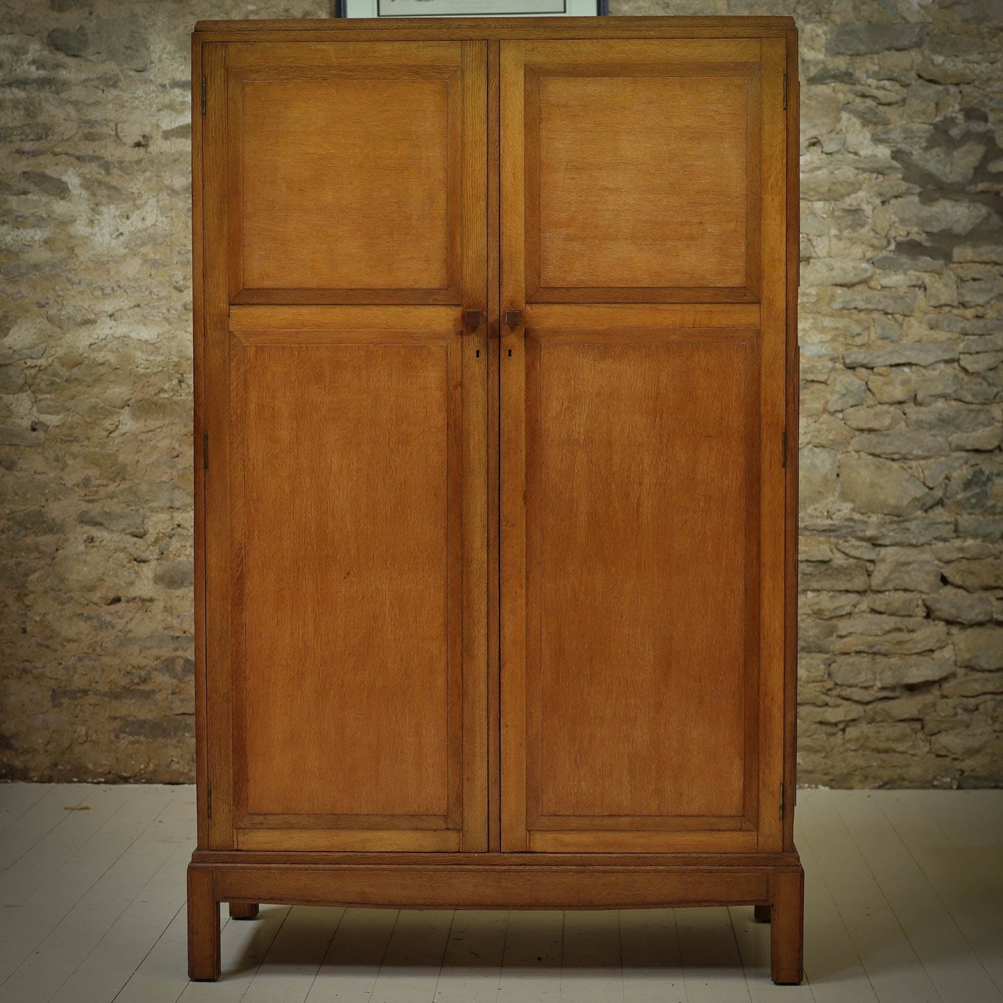 Brynmawr Furniture Company Arts & Crafts Cotswold School Oak Wardrobe 1930