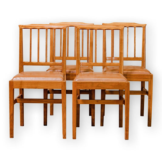 4 Alan Acornman Grainger (Ex-Mouseman) Arts & Crafts Cotswold School Chairs