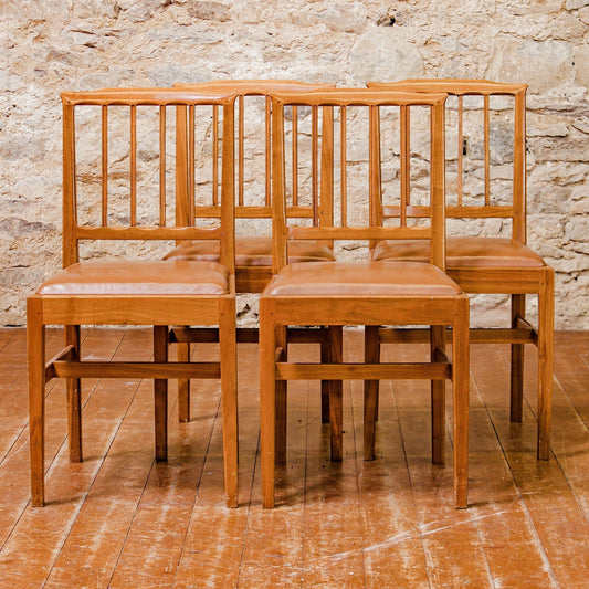 4 Alan Acornman Grainger (Ex-Mouseman) Arts & Crafts Cotswold School Chairs