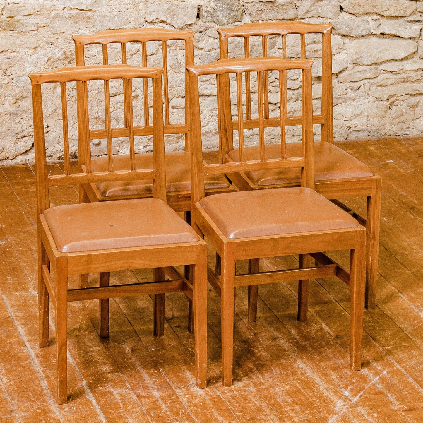 4 Alan Acornman Grainger (Ex-Mouseman) Arts & Crafts Cotswold School Chairs