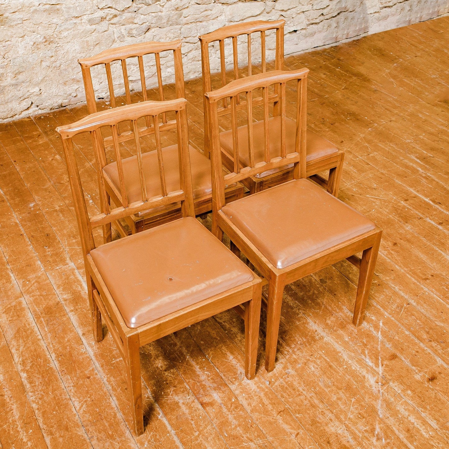 4 Alan Acornman Grainger (Ex-Mouseman) Arts & Crafts Cotswold School Chairs