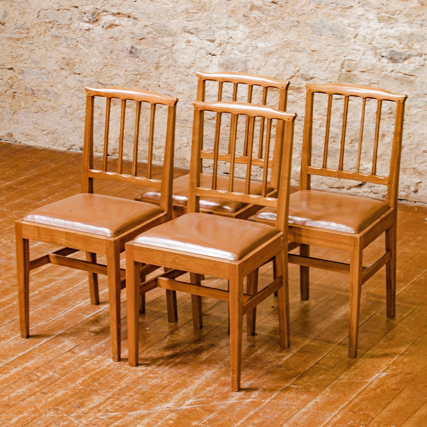 4 Alan Acornman Grainger (Ex-Mouseman) Arts & Crafts Cotswold School Chairs