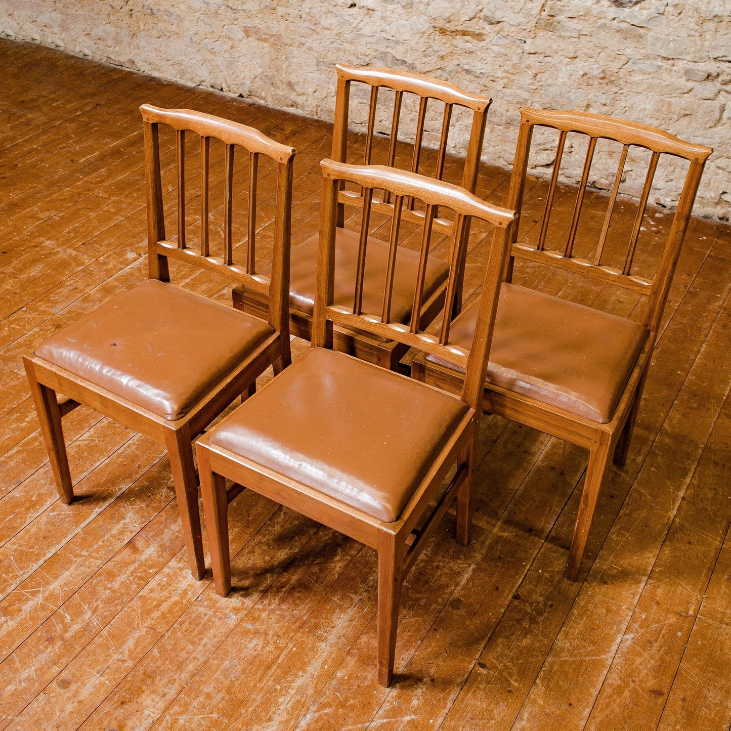4 Alan Acornman Grainger (Ex-Mouseman) Arts & Crafts Cotswold School Chairs