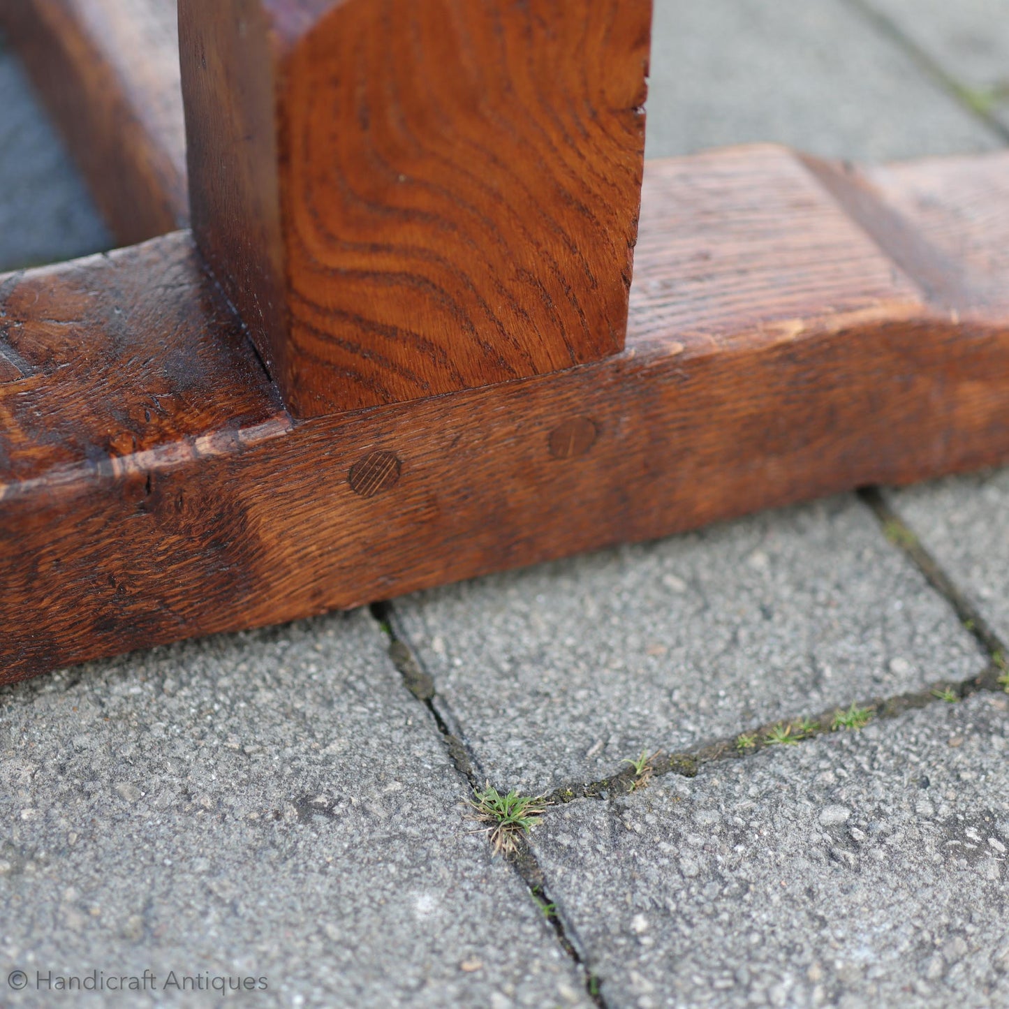 Robert 'Mouseman' Thompson Arts & Crafts Yorkshire School English Oak Dining Table