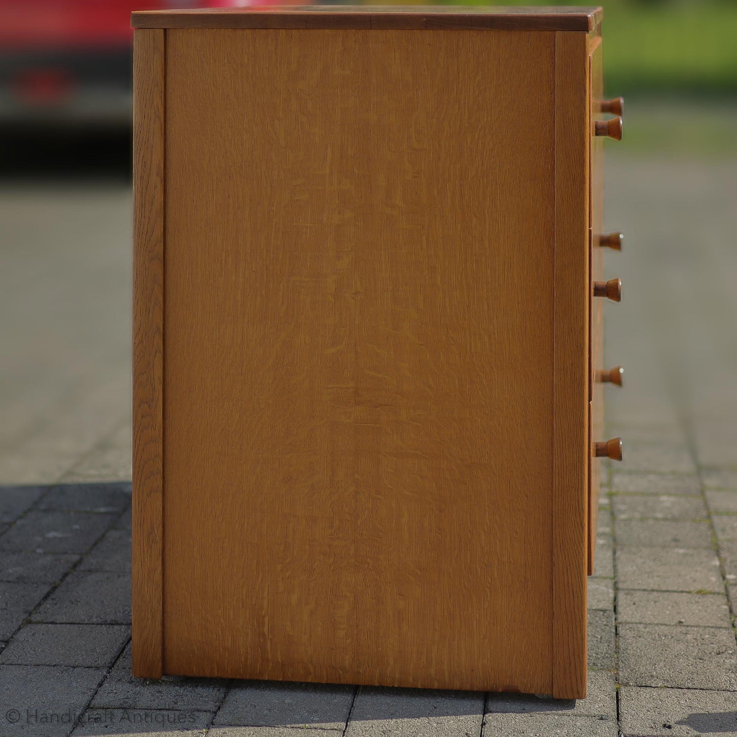 Gordon Russell Arts & Crafts Cotswold School English Oak Chest of Drawers c. 1935