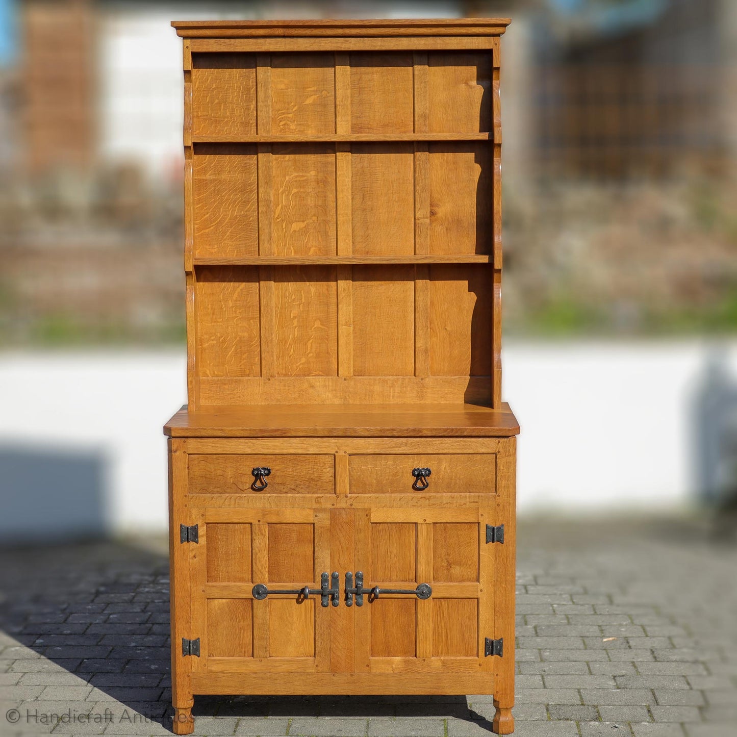 Eagleman (Ex-Mouseman) Arts & Crafts Yorkshire School English Oak Dresser