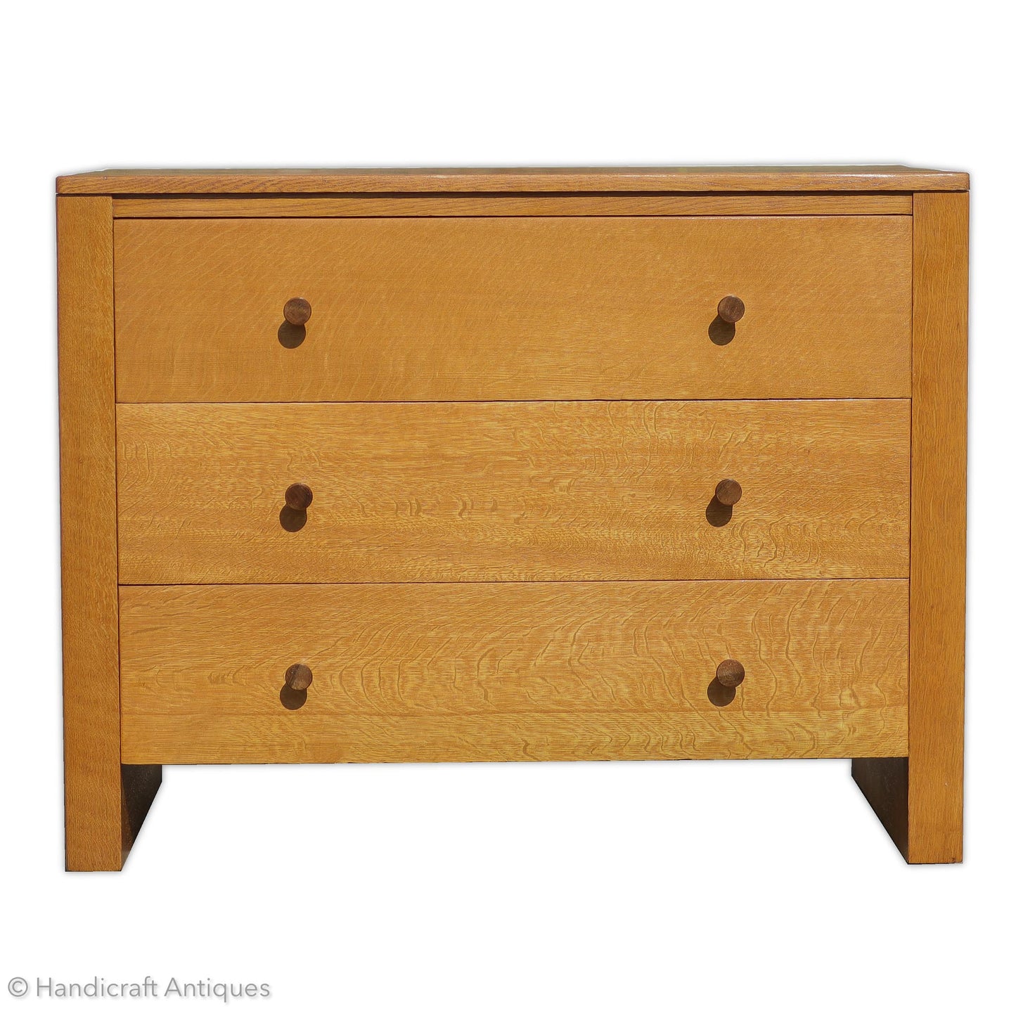 Gordon Russell Arts & Crafts Cotswold School English Oak Chest of Drawers c. 1935