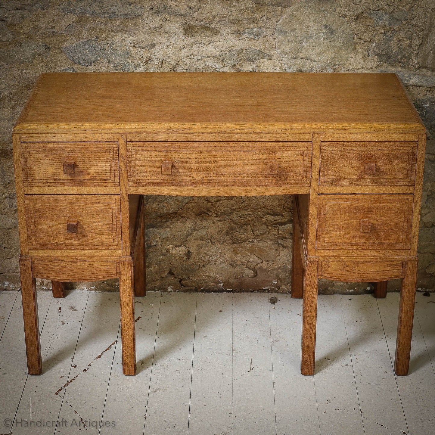 Brynmawr Furniture Company Arts & Crafts Cotswold School Oak Dressing Table
