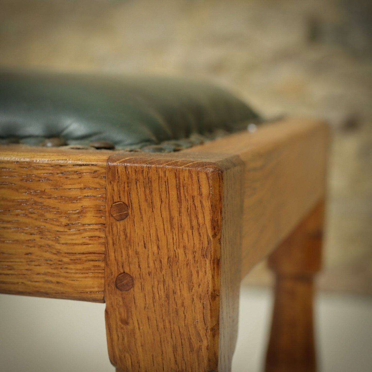 Derek 'Lizardman' Slater Arts & Crafts Yorkshire School Phone Oak Table