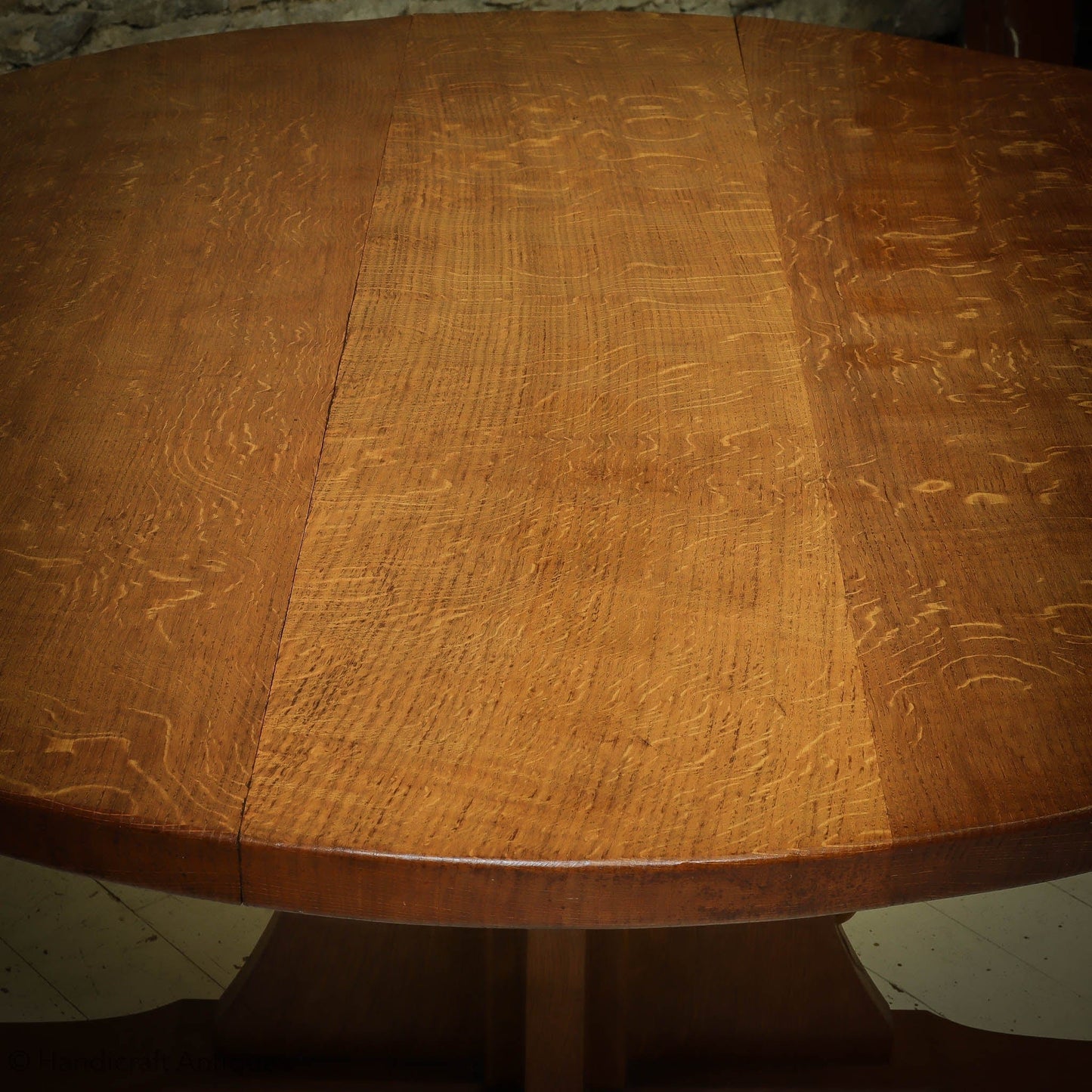 Robert 'Mouseman' Thompson Arts & Crafts Yorkshire School Oak Dining Table