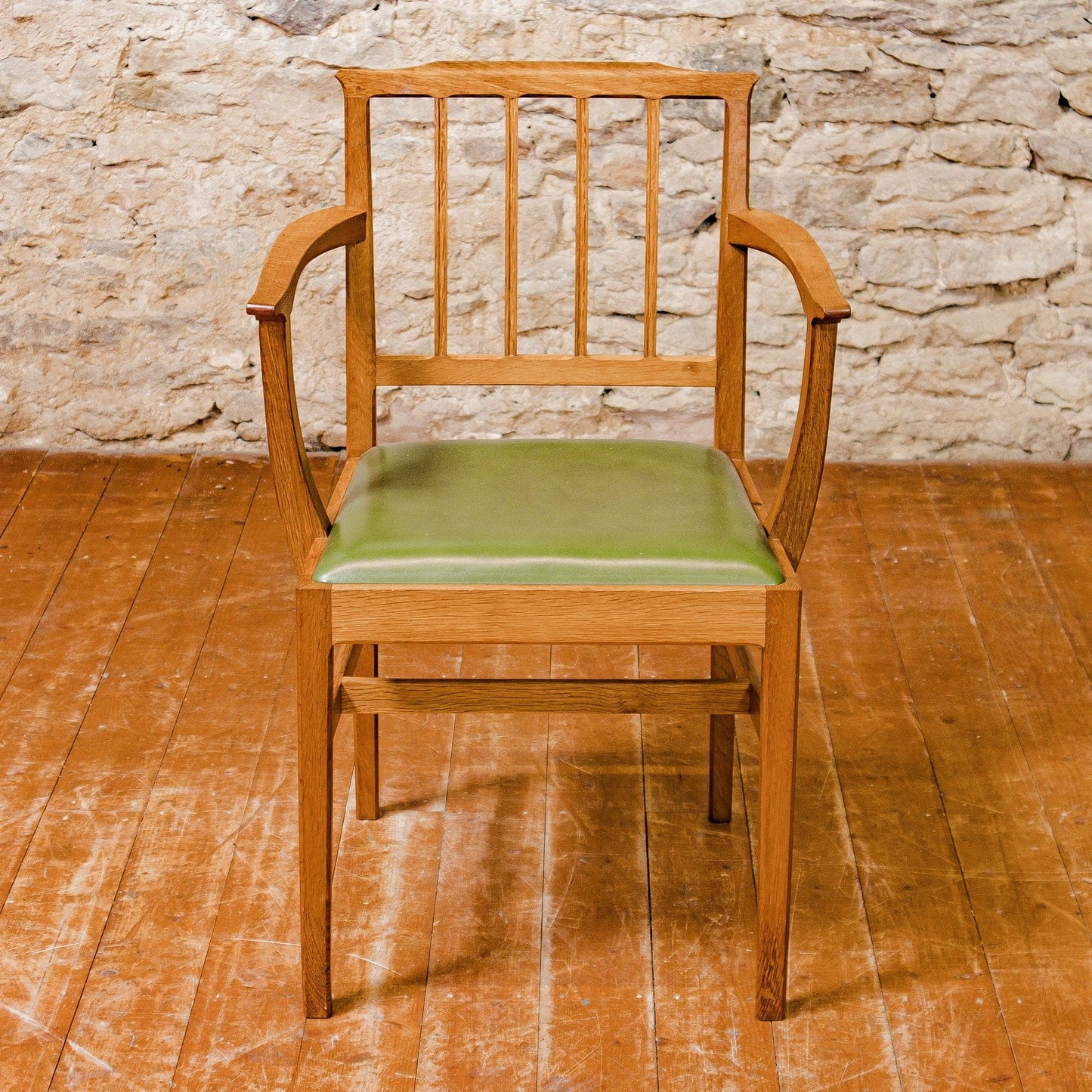6 Acornman (Ex-Mouseman) Arts & Crafts Cotswold School English Oak 6 Chairs 1970