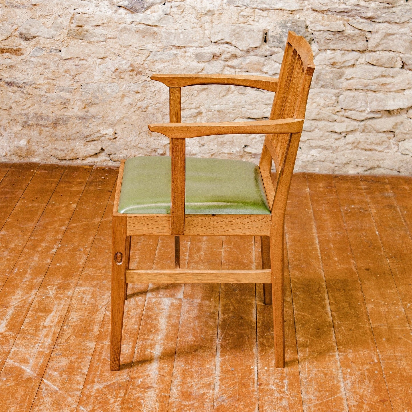 6 Acornman (Ex-Mouseman) Arts & Crafts Cotswold School English Oak 6 Chairs 1970