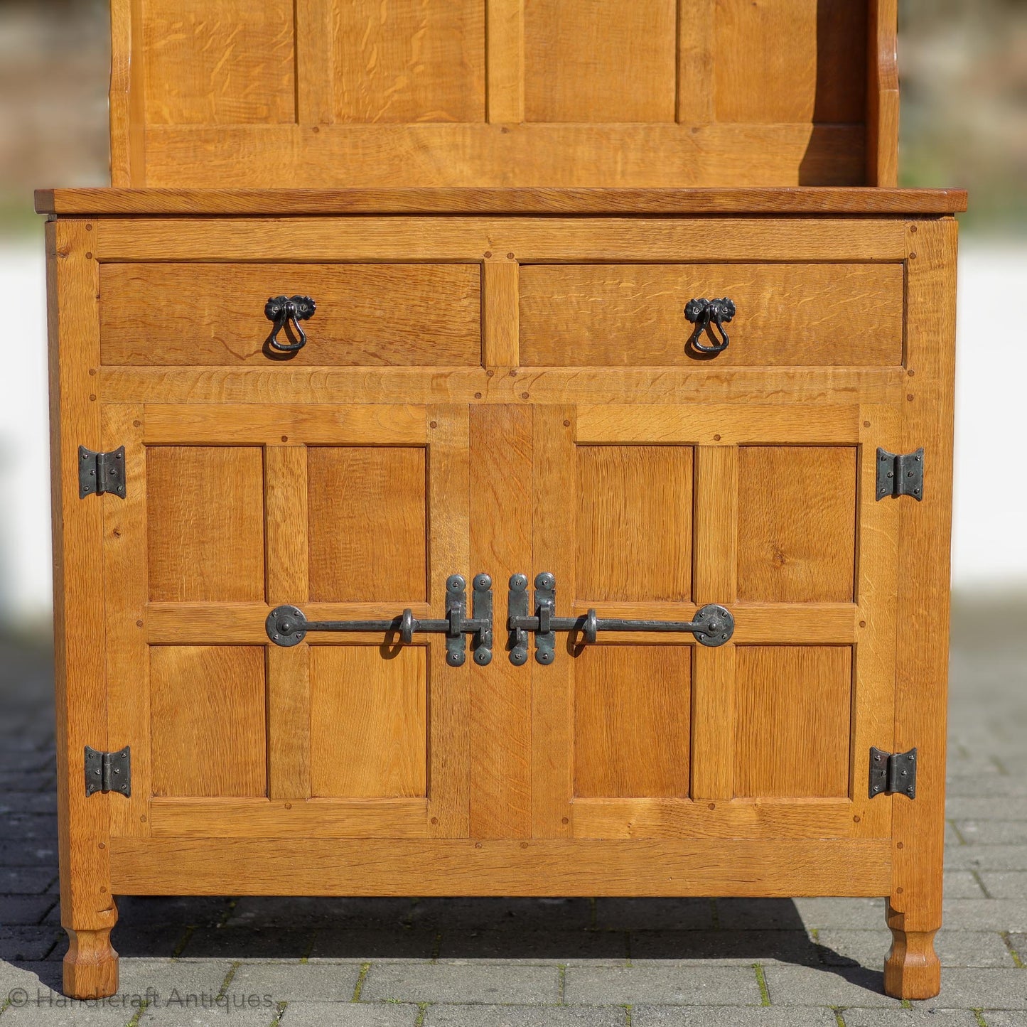 Eagleman (Ex-Mouseman) Arts & Crafts Yorkshire School English Oak Dresser