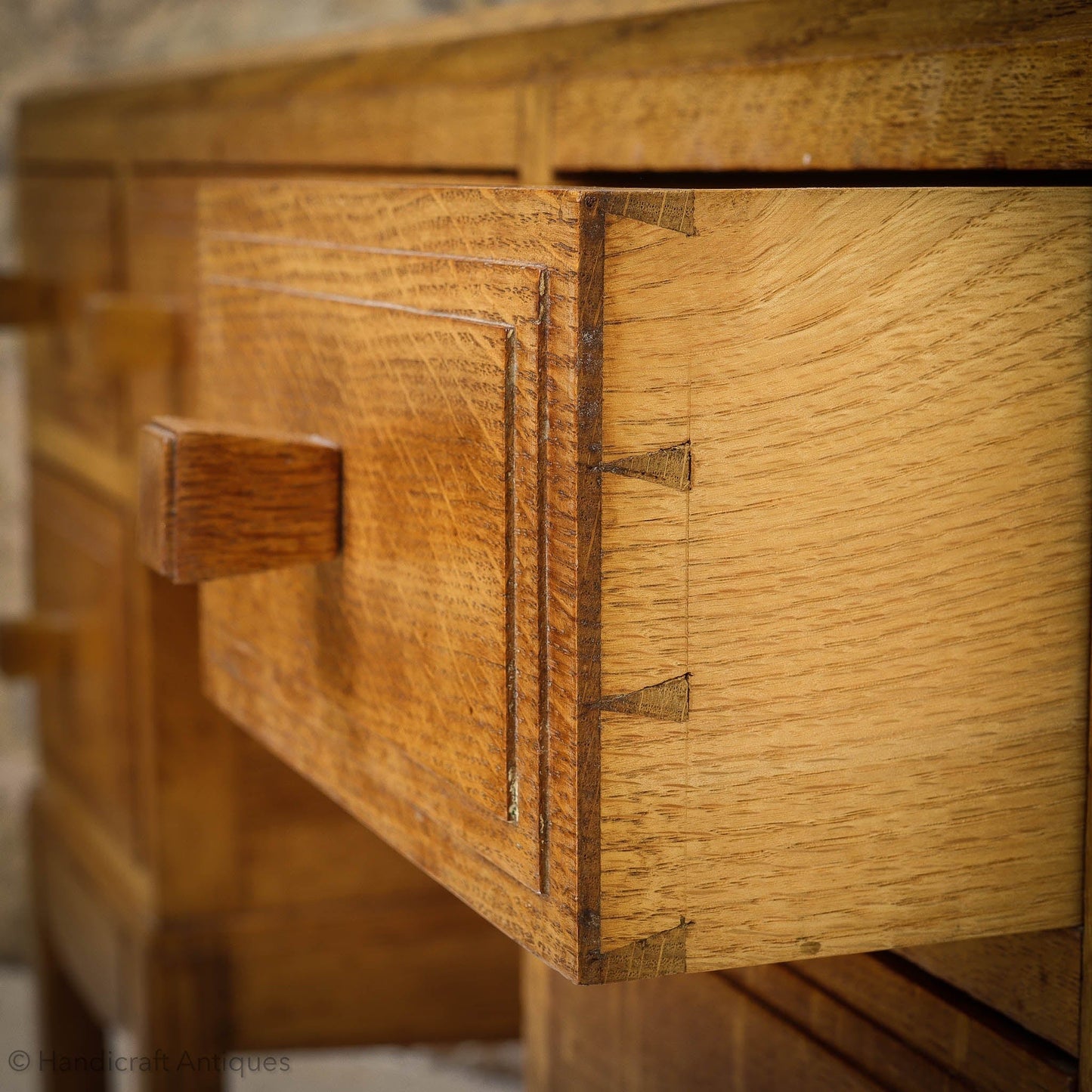 Brynmawr Furniture Company Arts & Crafts Cotswold School Oak Dressing Table