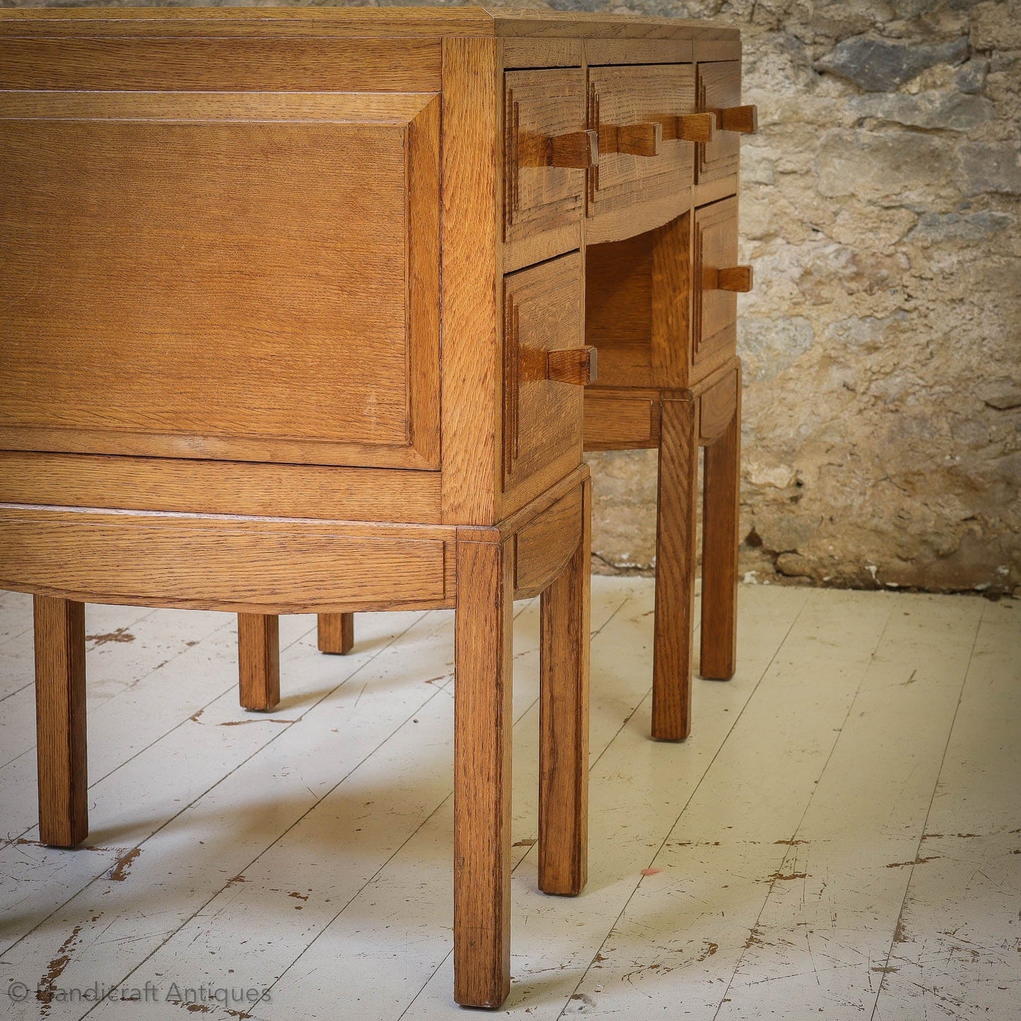 Brynmawr Furniture Company Arts & Crafts Cotswold School Oak Dressing Table