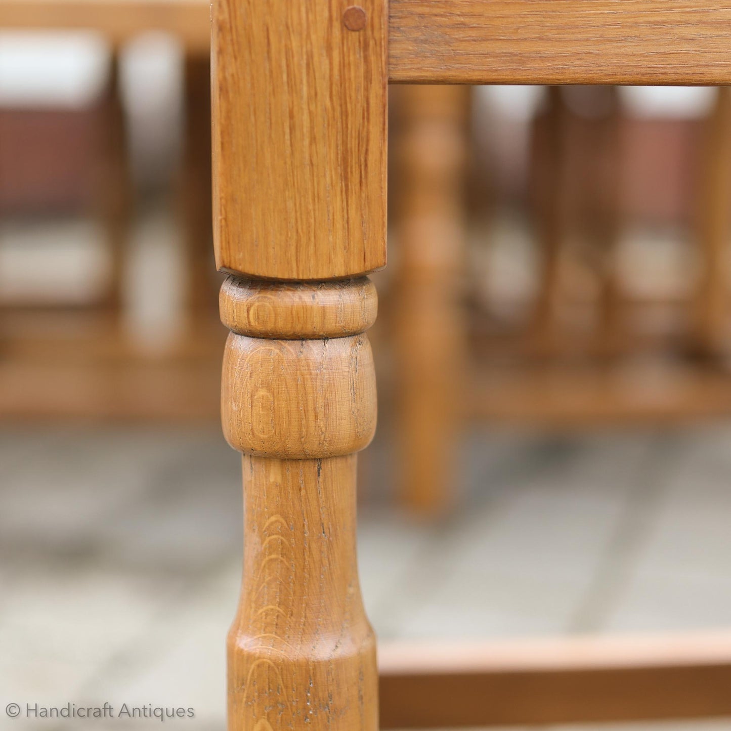 Set of 6 Cat & Mouseman Arts & Crafts Yorkshire School Oak Chairs