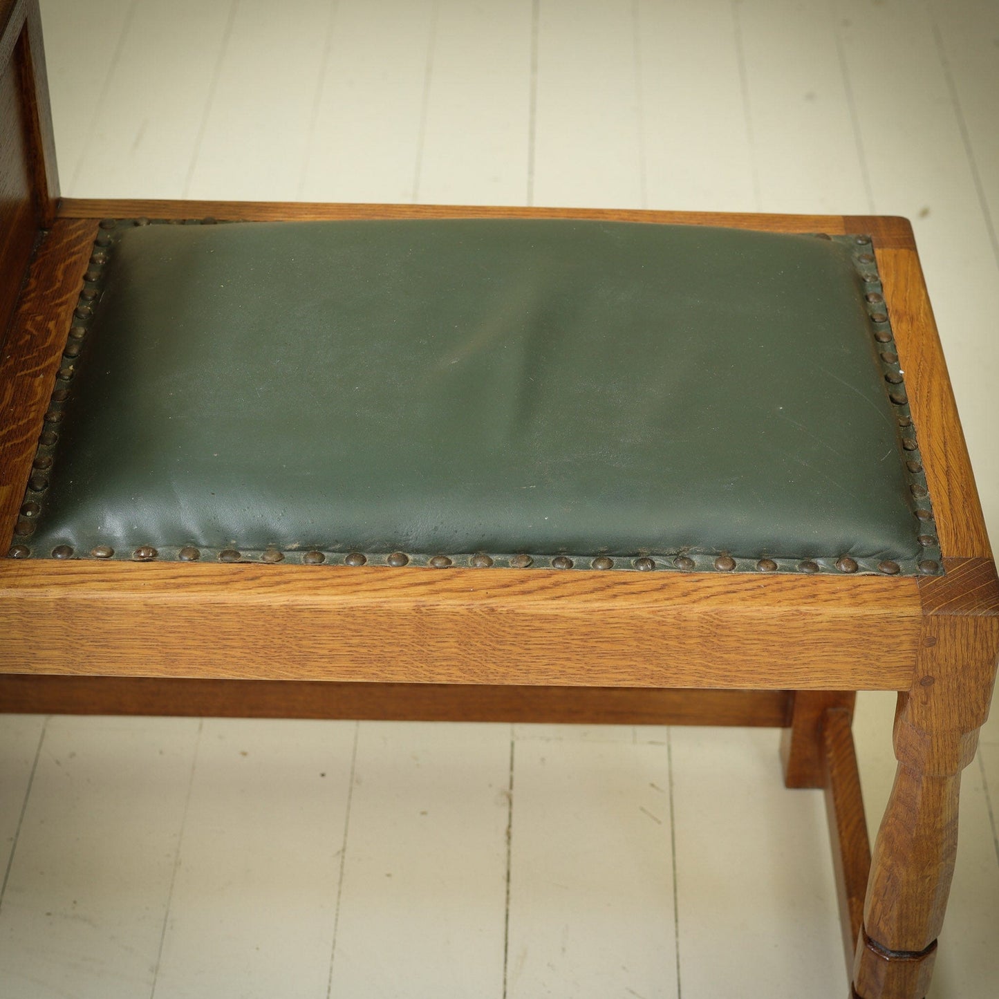 Derek 'Lizardman' Slater Arts & Crafts Yorkshire School Phone Oak Table